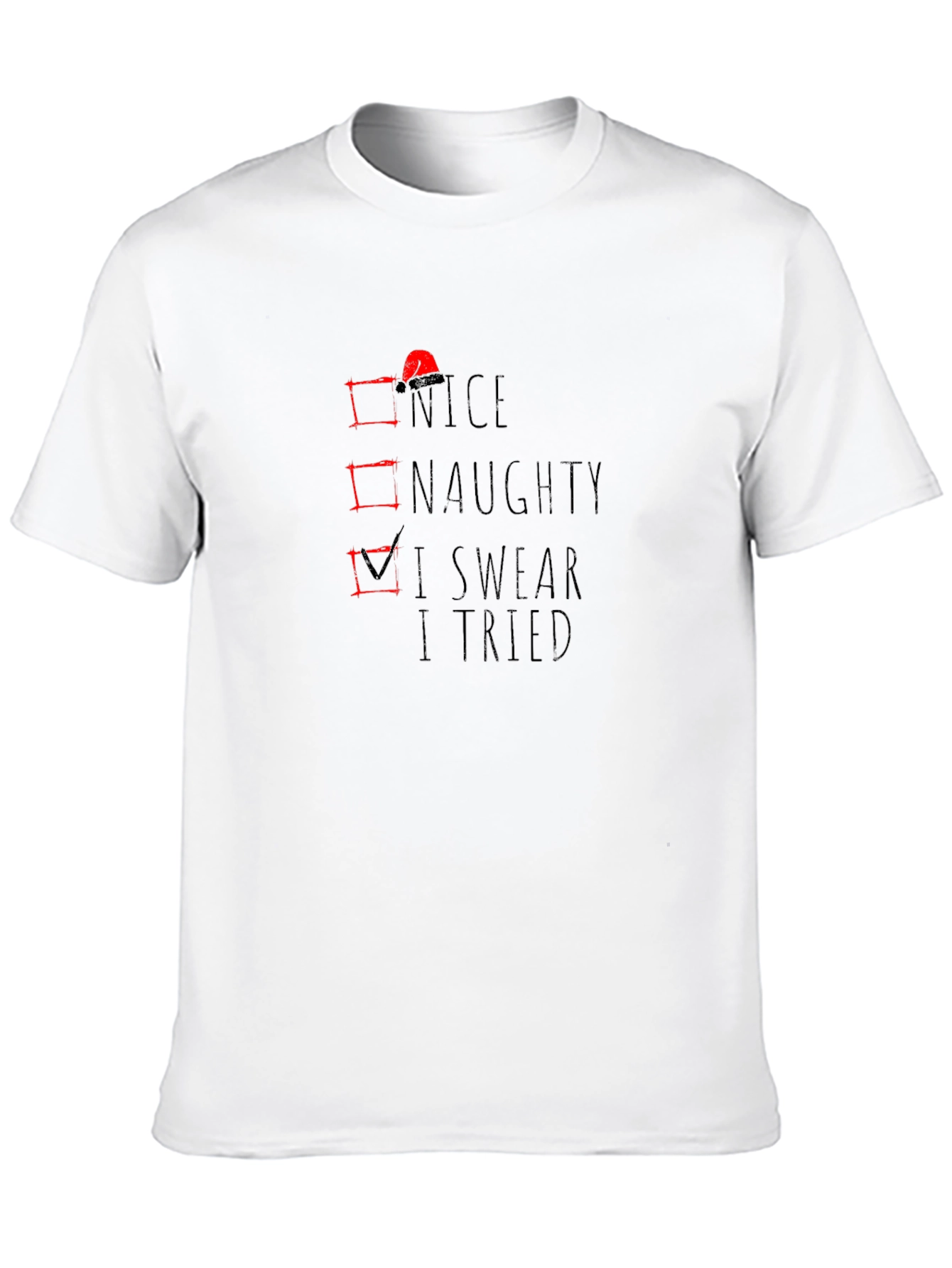 Naughty or Nice? Funny Christmas T-Shirt