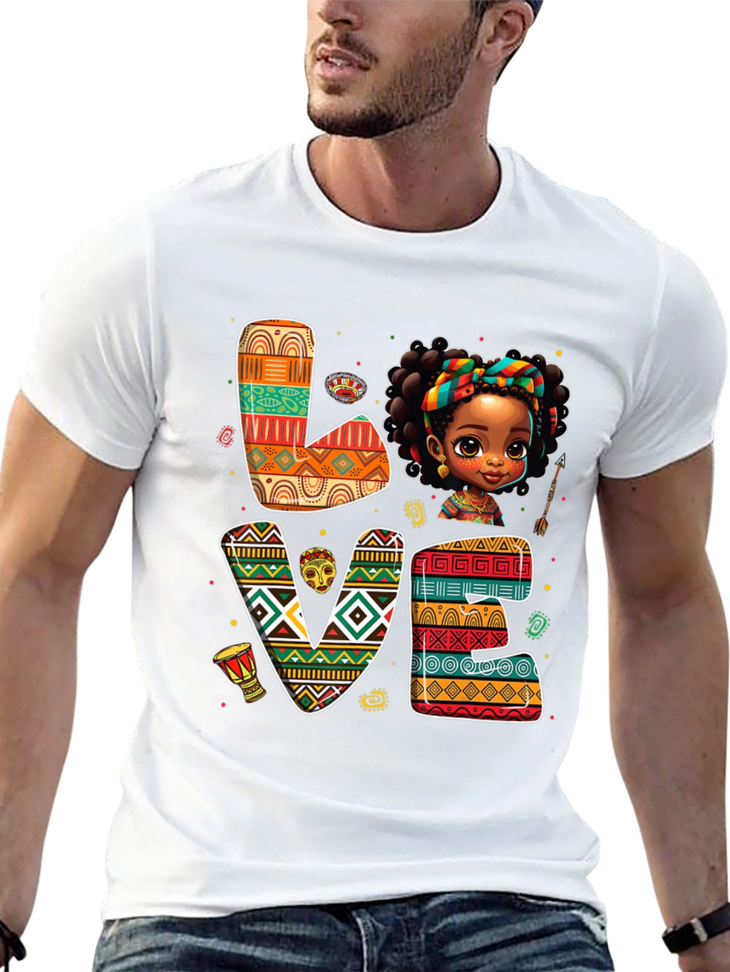 Love African Girl T-Shirt