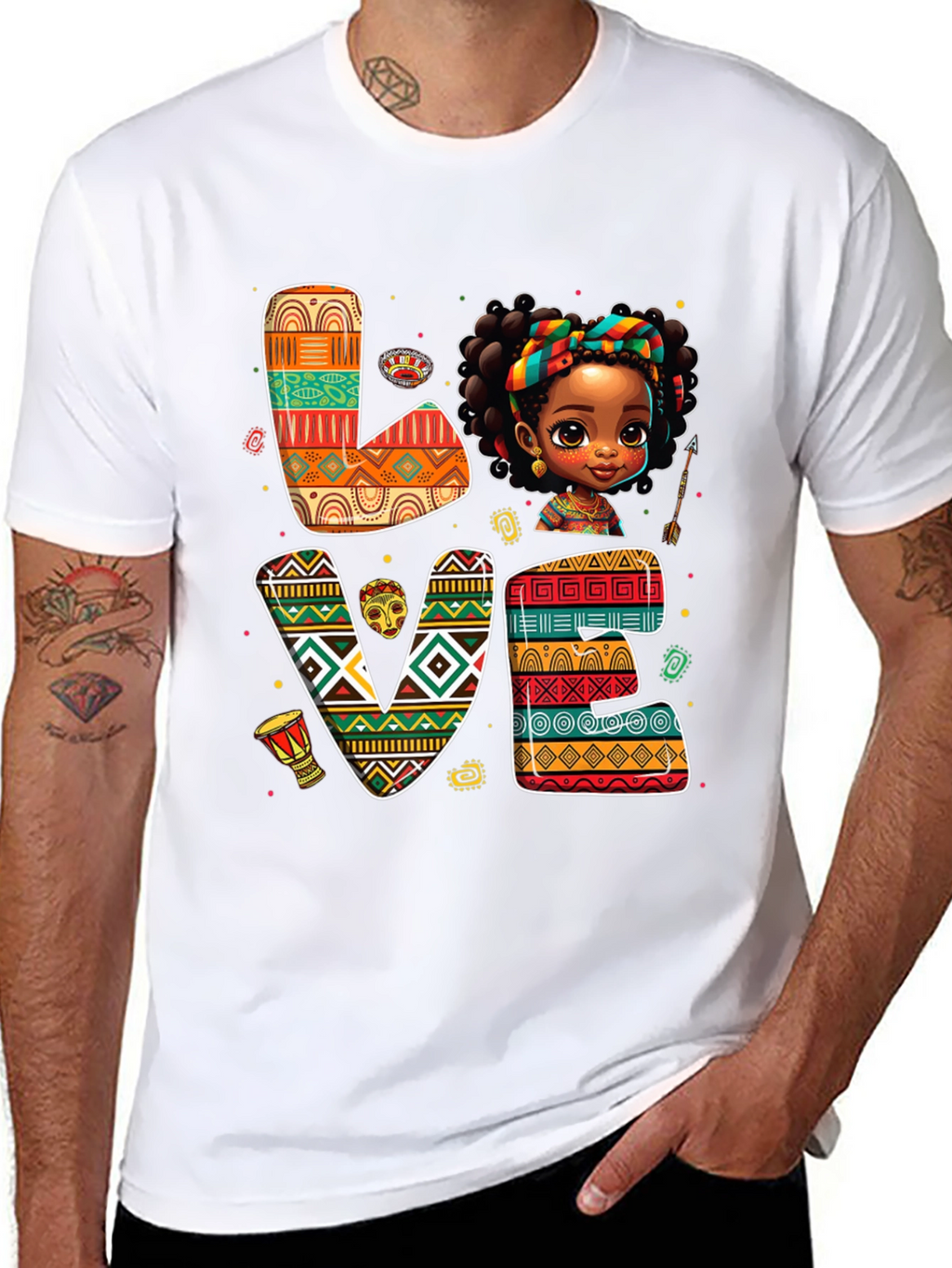 Love African Girl T-Shirt