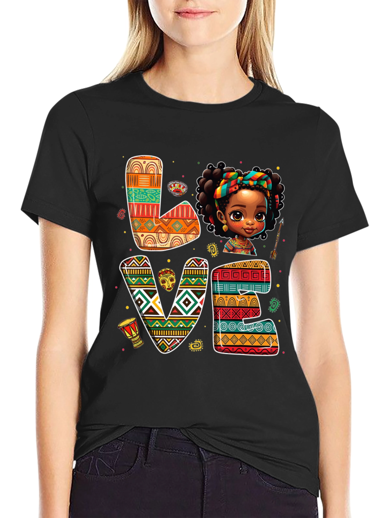 Love African Girl T-Shirt