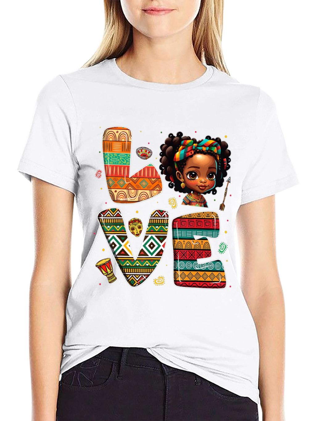 Love African Girl T-Shirt