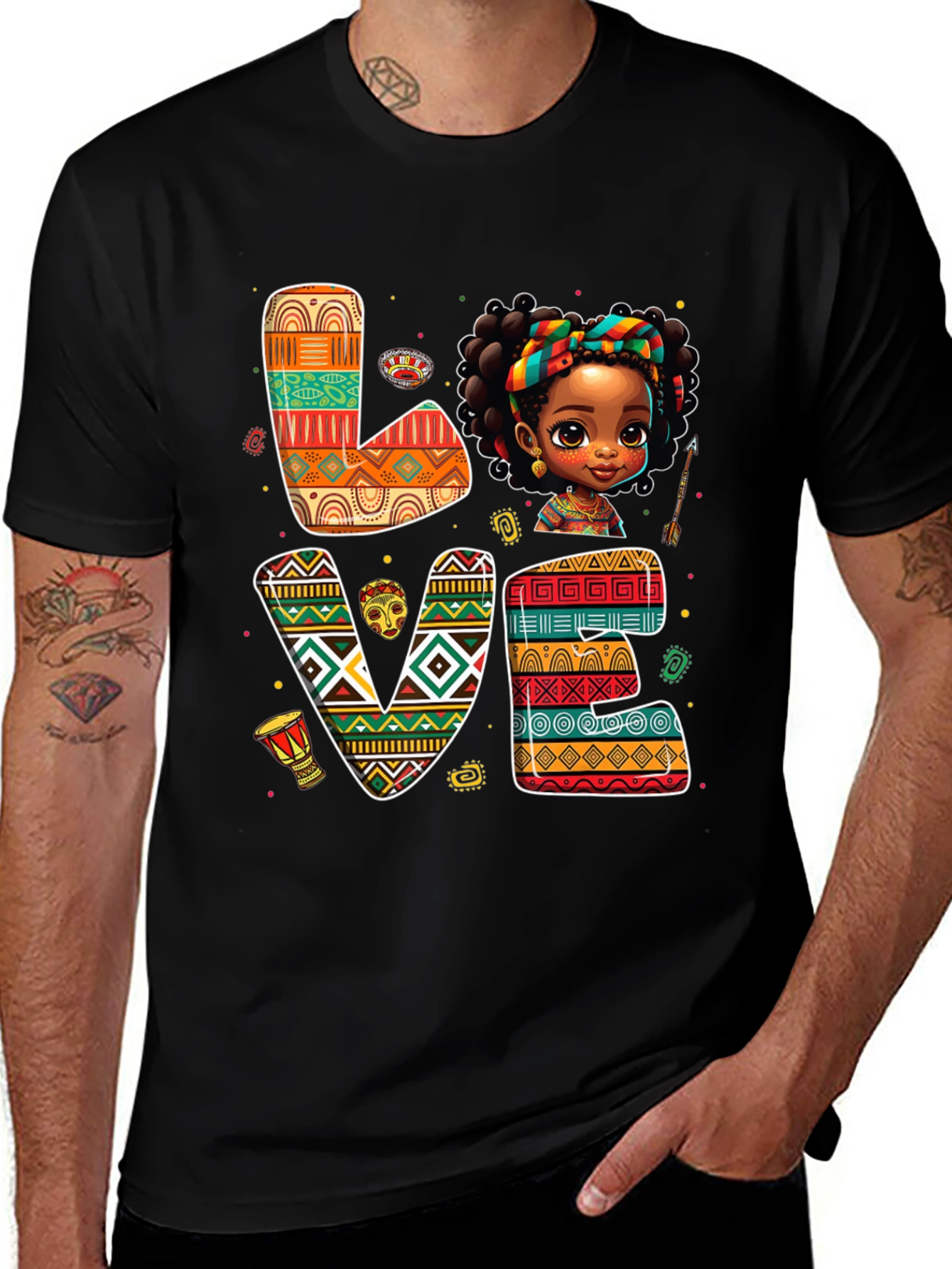 Love African Girl T-Shirt