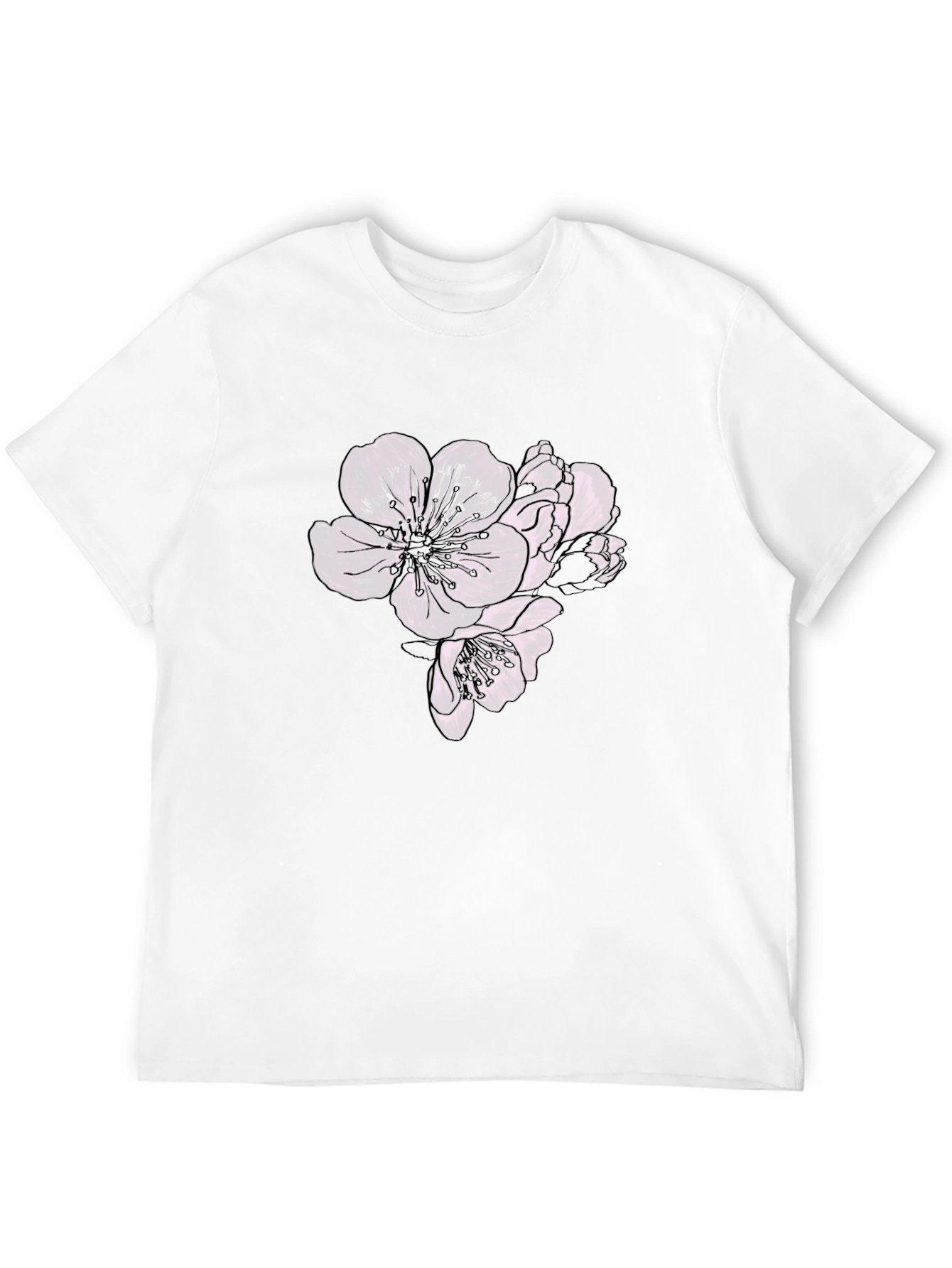Floral Graphic Black T-Shirt - Stylish Casual Wear