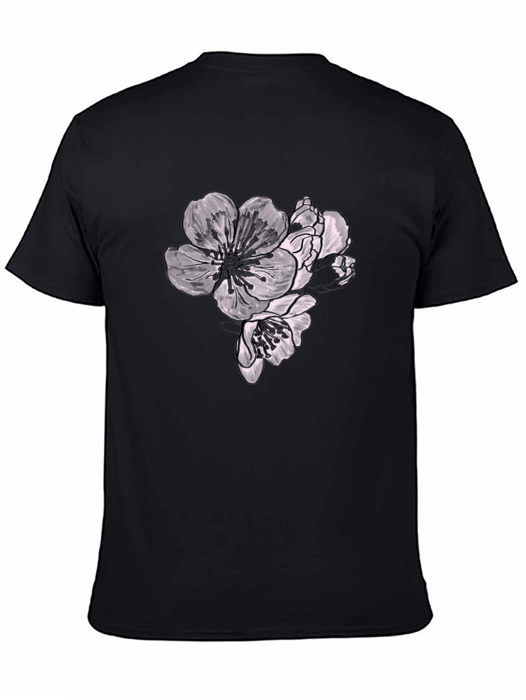 Floral Graphic Black T-Shirt - Stylish Casual Wear