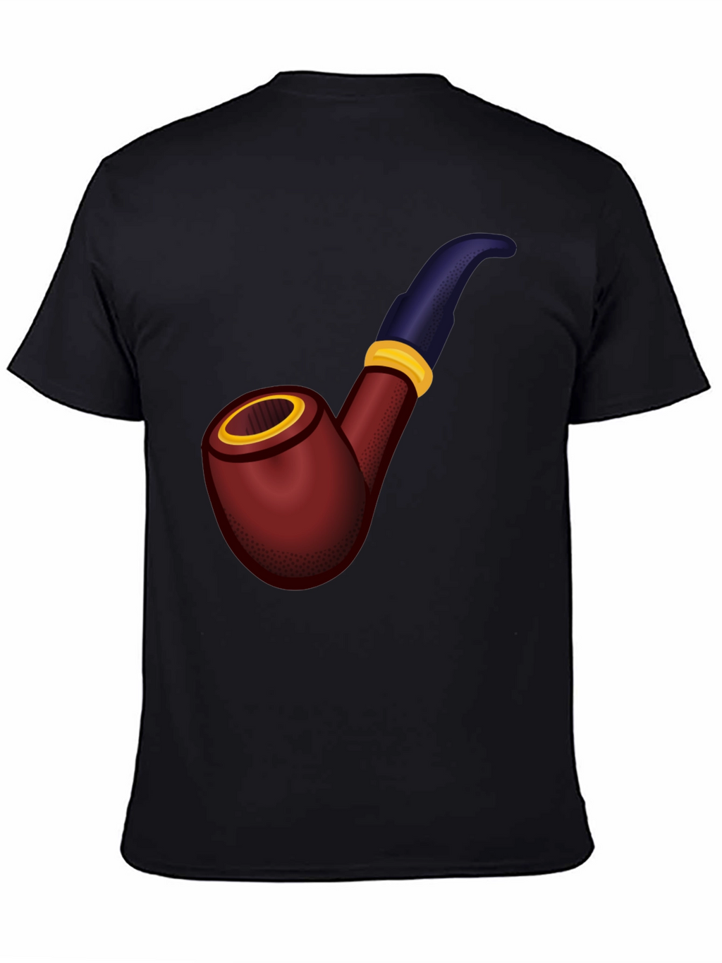 Novelty Pipe Graphic T-Shirt - Black