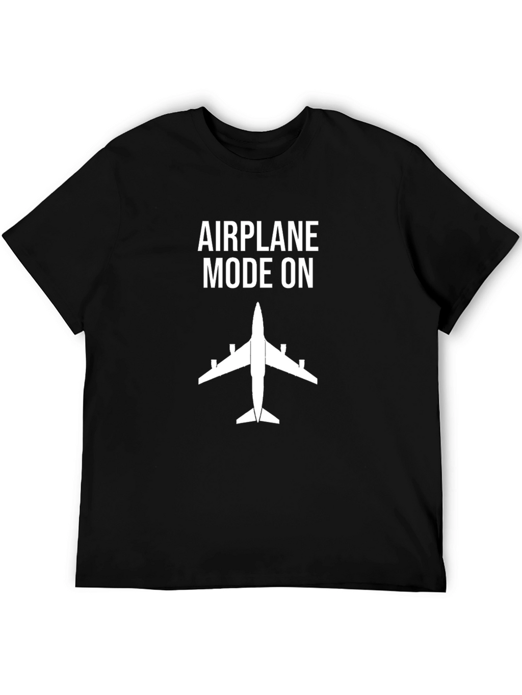 Airplane Mode On Graphic Tee - Black