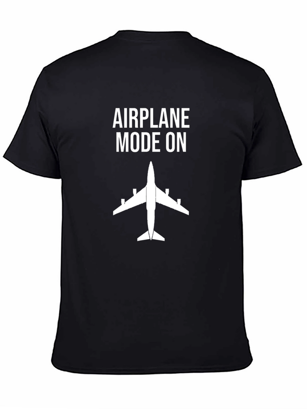 Airplane Mode On Graphic Tee - Black