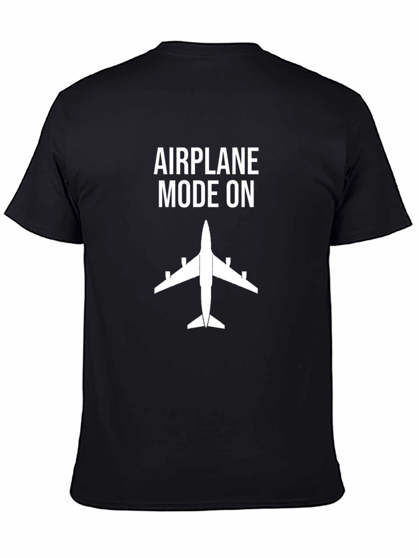 Airplane Mode On Graphic Tee - Black