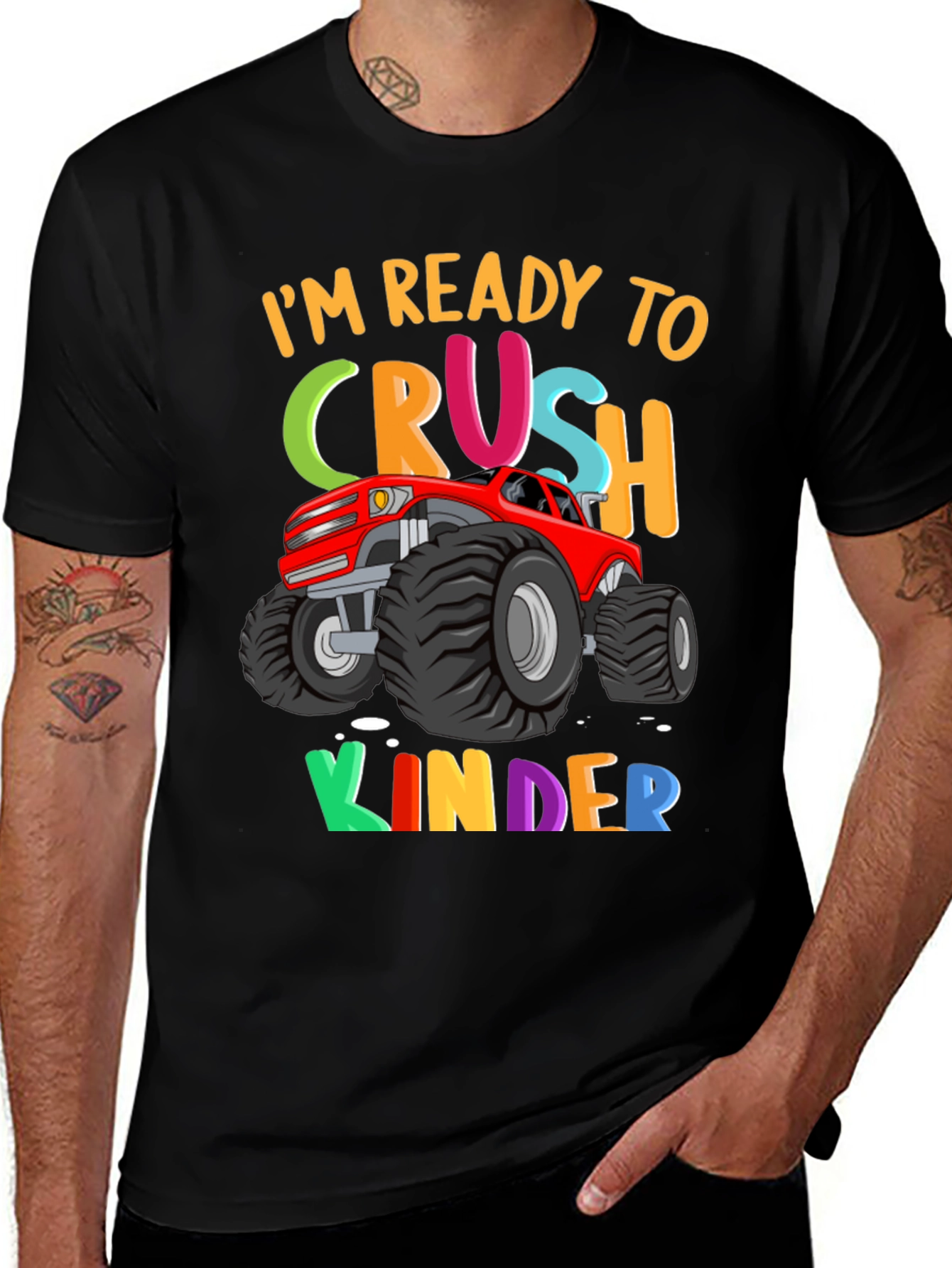 Ready to Crush Kinder Monster Truck T-Shirt