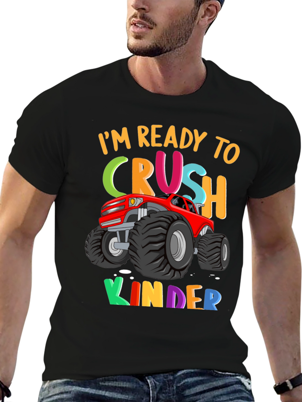 Ready to Crush Kinder Monster Truck T-Shirt