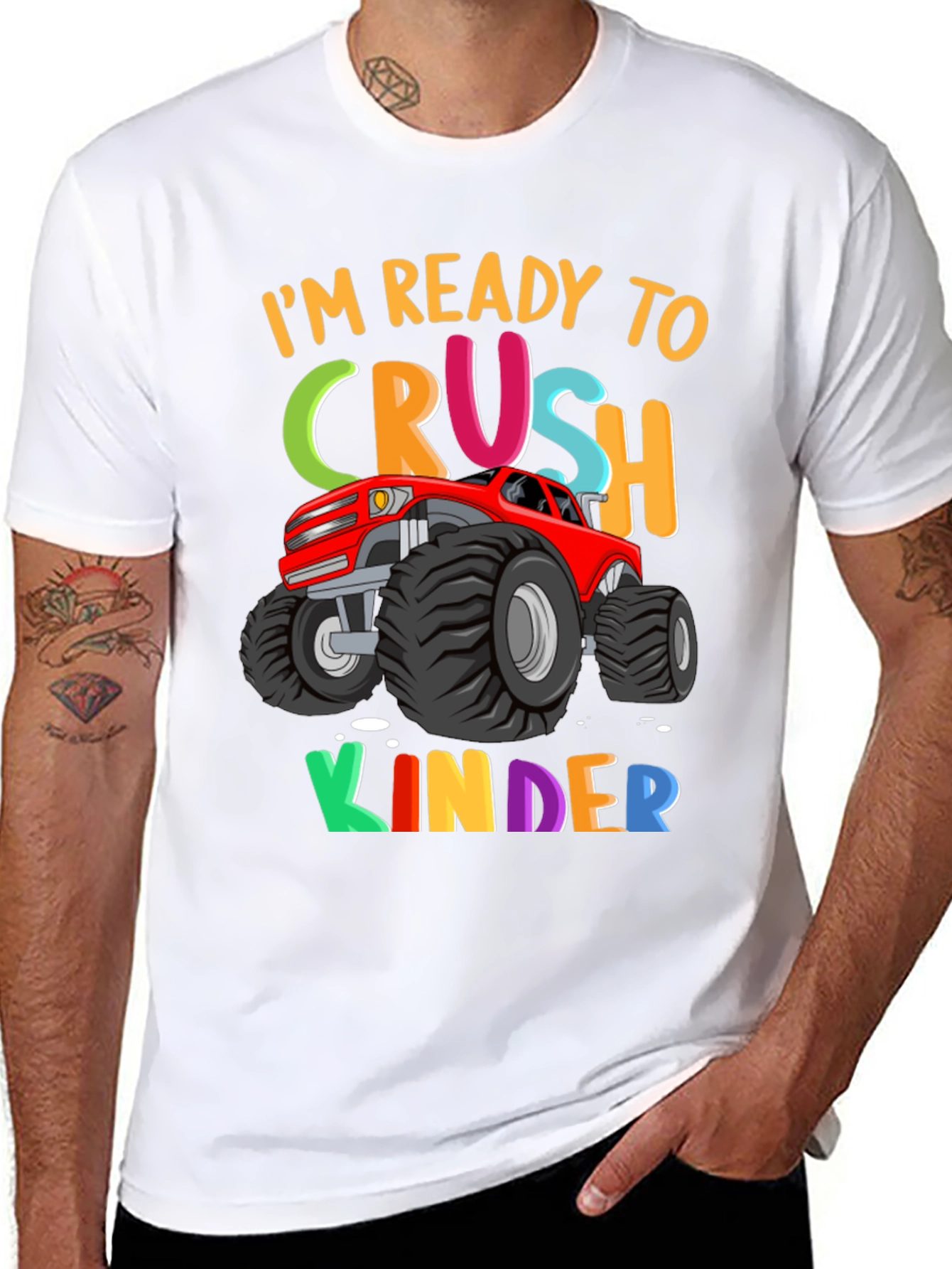 Ready to Crush Kinder Monster Truck T-Shirt