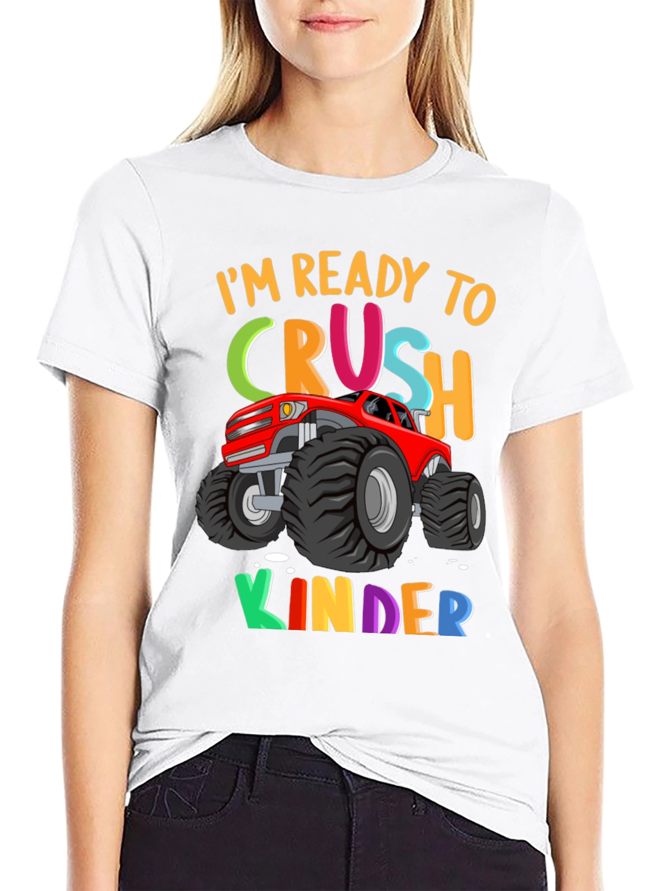 Ready to Crush Kinder Monster Truck T-Shirt