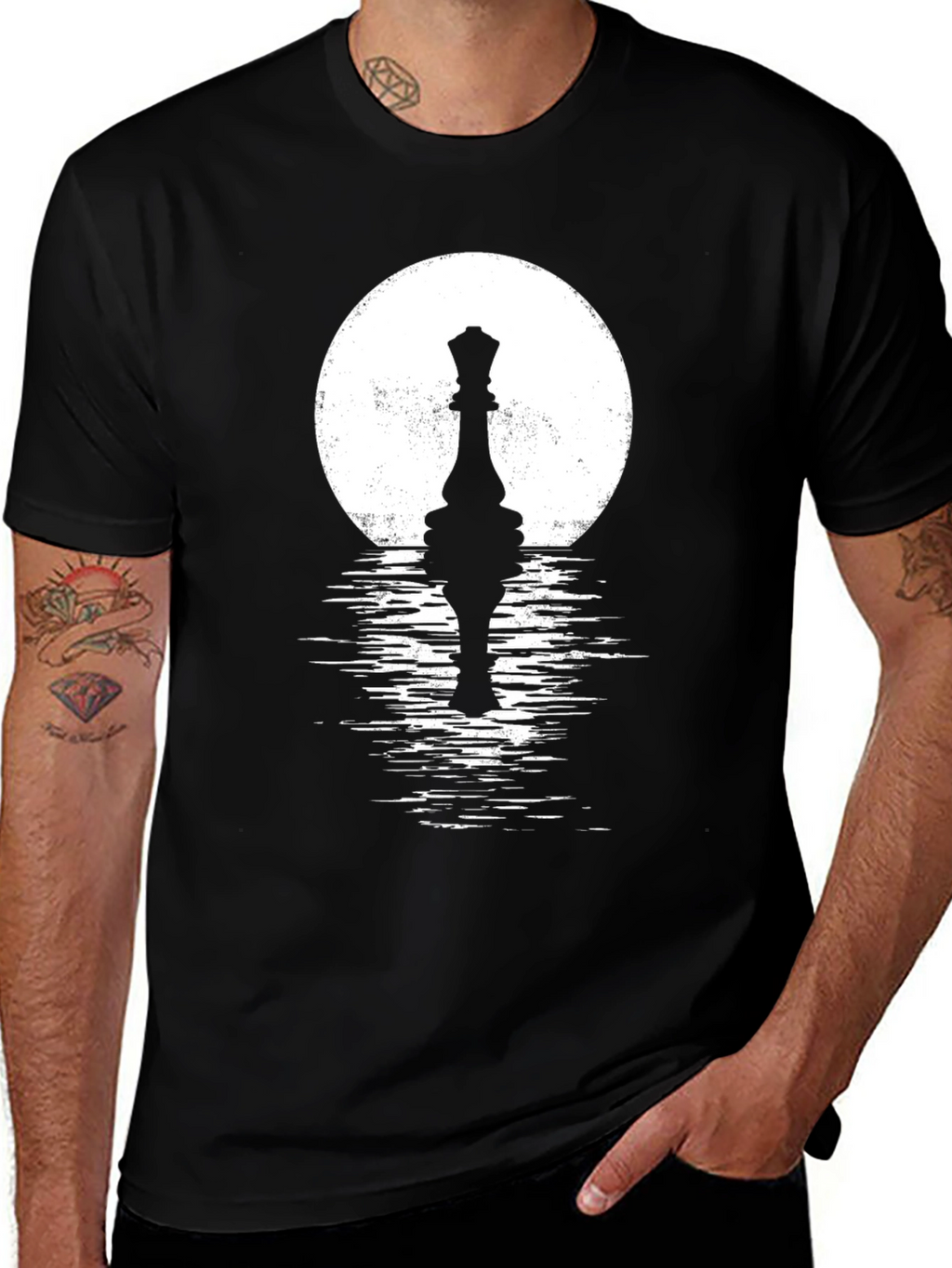 Chess Queen Reflecting T-Shirt