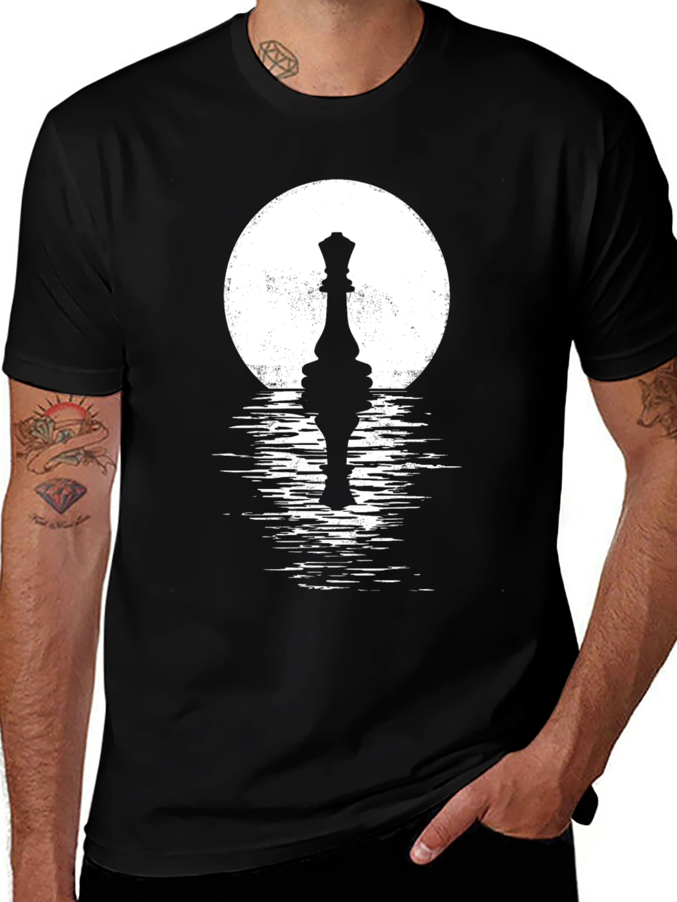 Chess Queen Reflecting T-Shirt