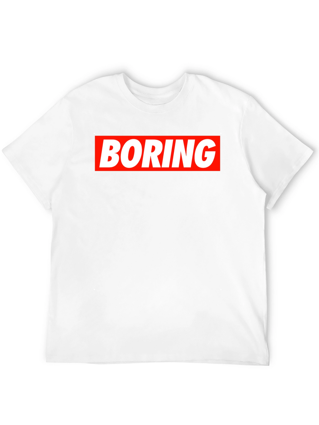 Boring Graphic Tee - Mens Black T-Shirt