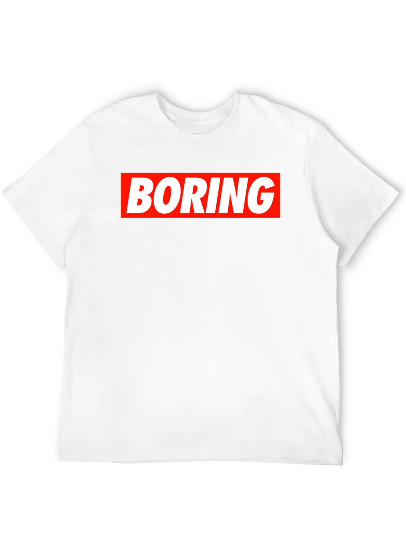 Boring Graphic Tee - Mens Black T-Shirt