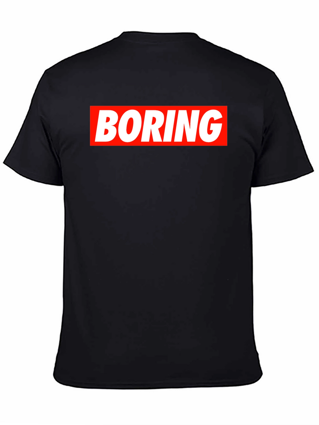 Boring Graphic Tee - Mens Black T-Shirt
