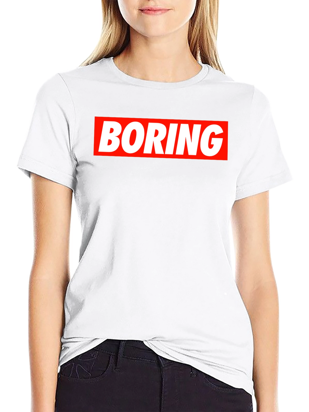Boring Graphic Tee - Mens Black T-Shirt