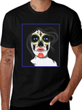 Sugar Skull Woman Graphic Tee - Black Unisex T-Shirt