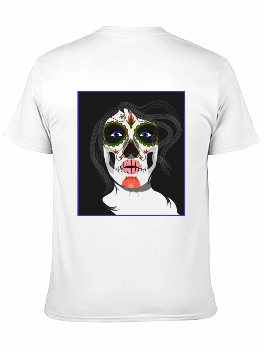 Sugar Skull Woman Graphic Tee - Black Unisex T-Shirt