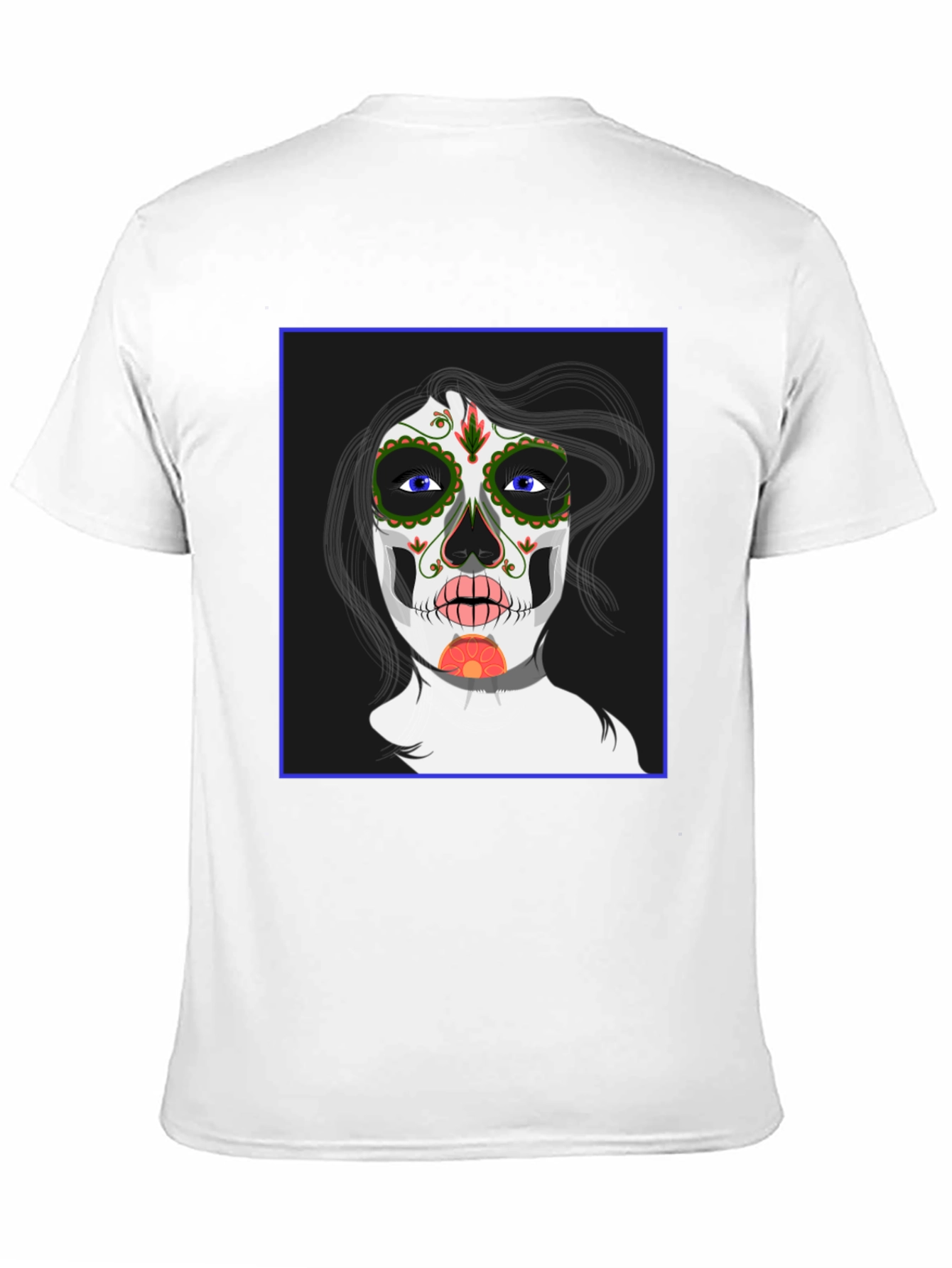 Sugar Skull Woman Graphic Tee - Black Unisex T-Shirt