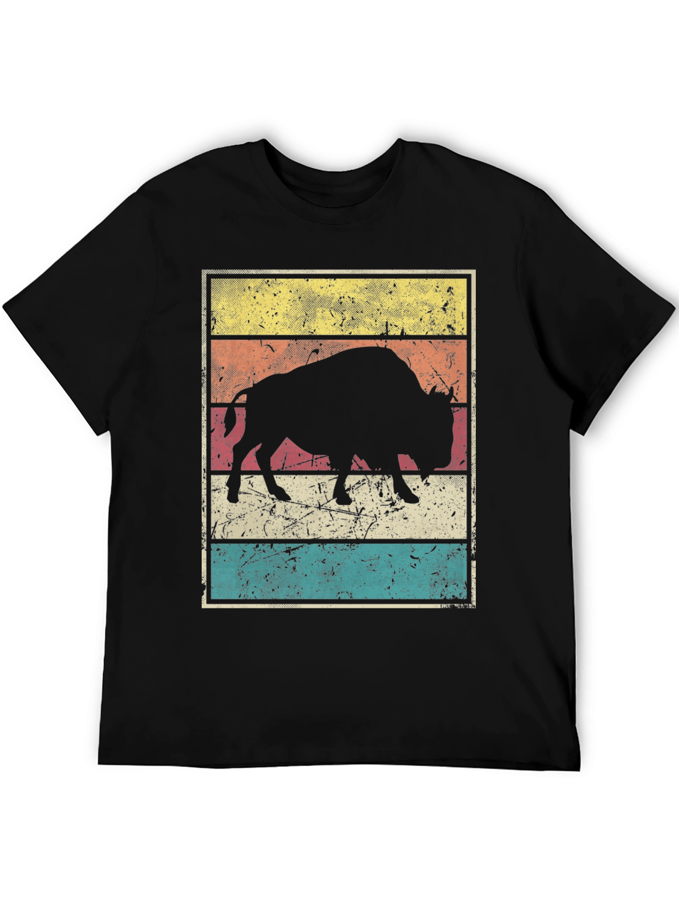 Retro Bison Graphic Tee - Stylish Vintage T-Shirt