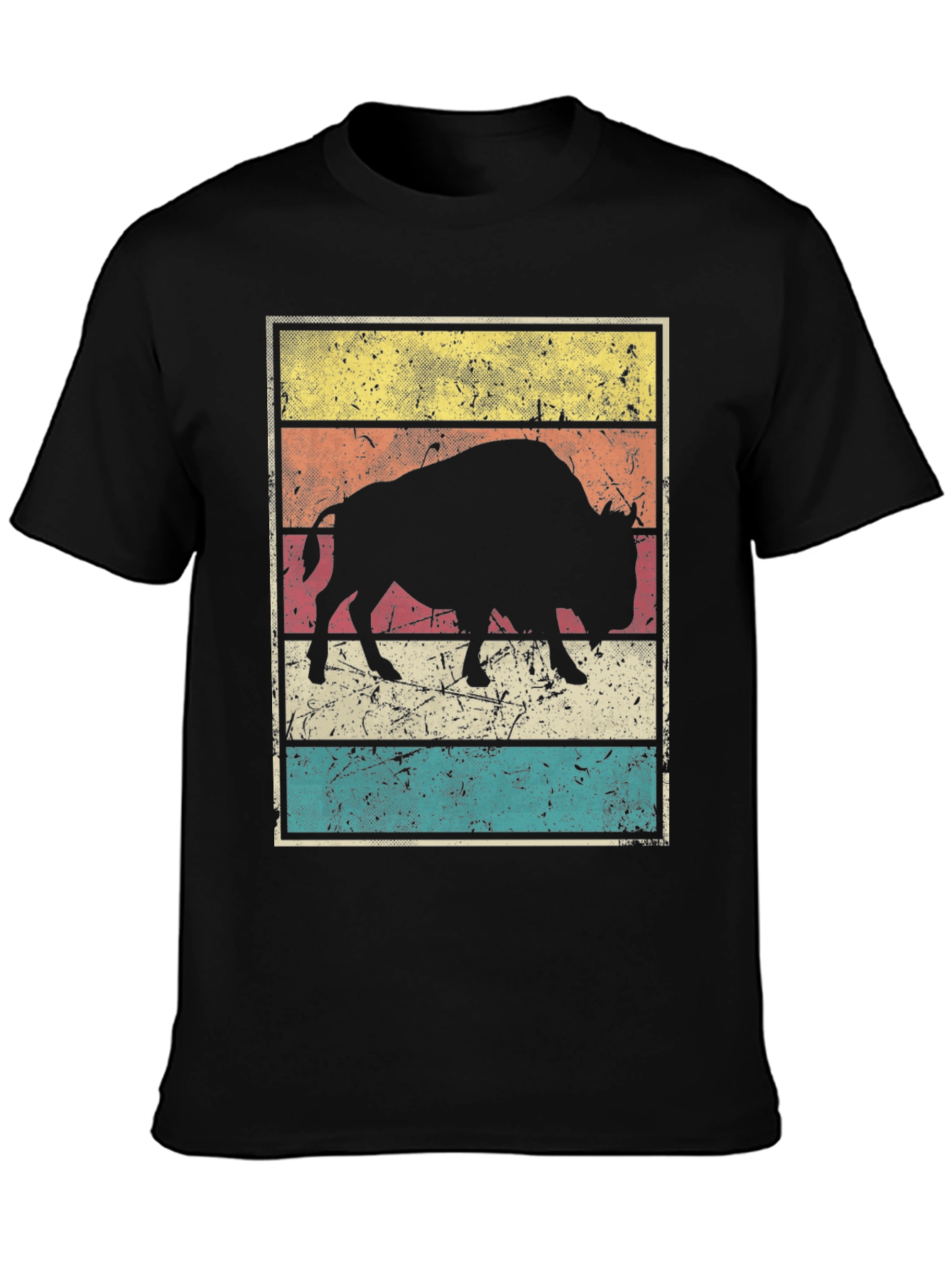 Retro Bison Graphic Tee - Stylish Vintage T-Shirt
