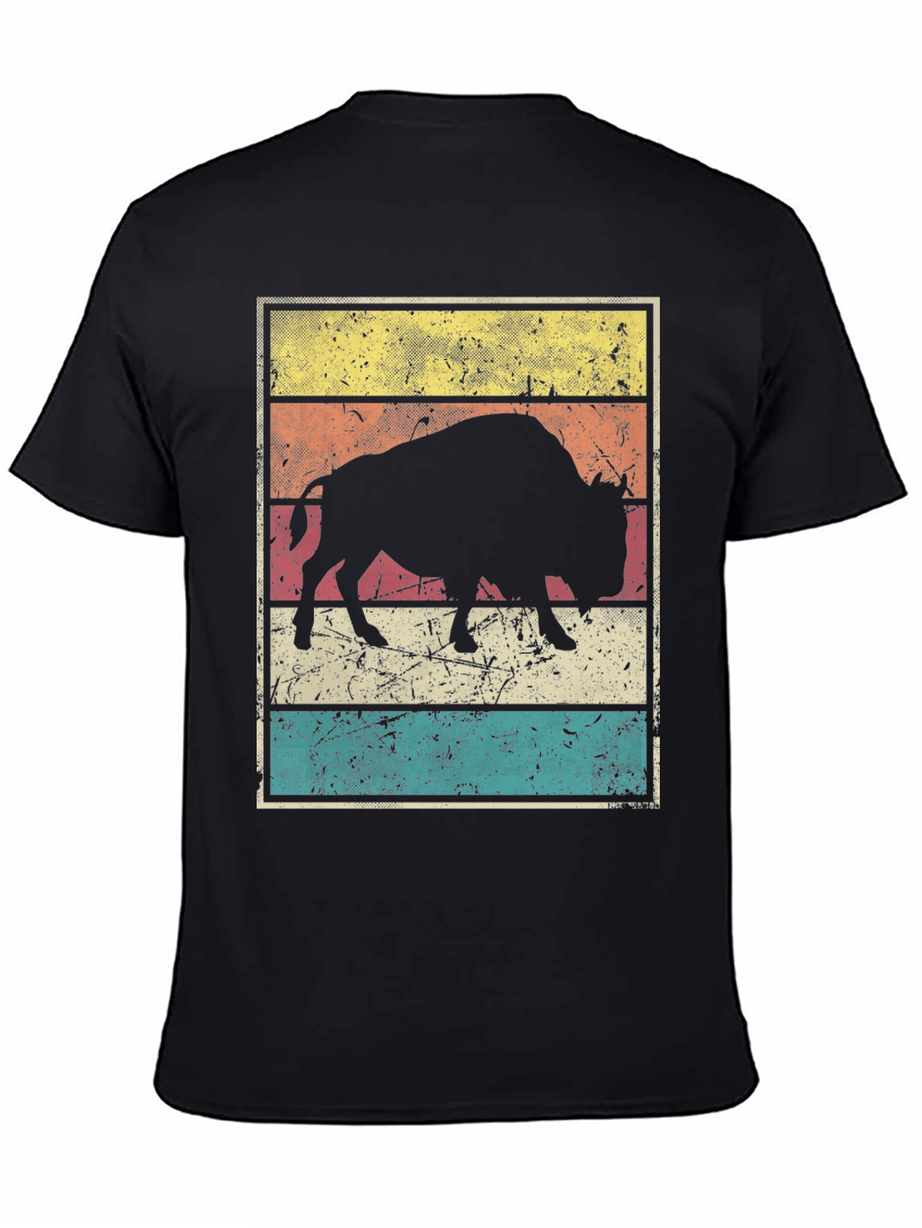 Retro Bison Graphic Tee - Stylish Vintage T-Shirt