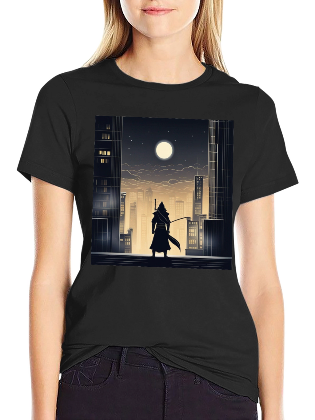 Urban Ninja Graphic Tee - Black