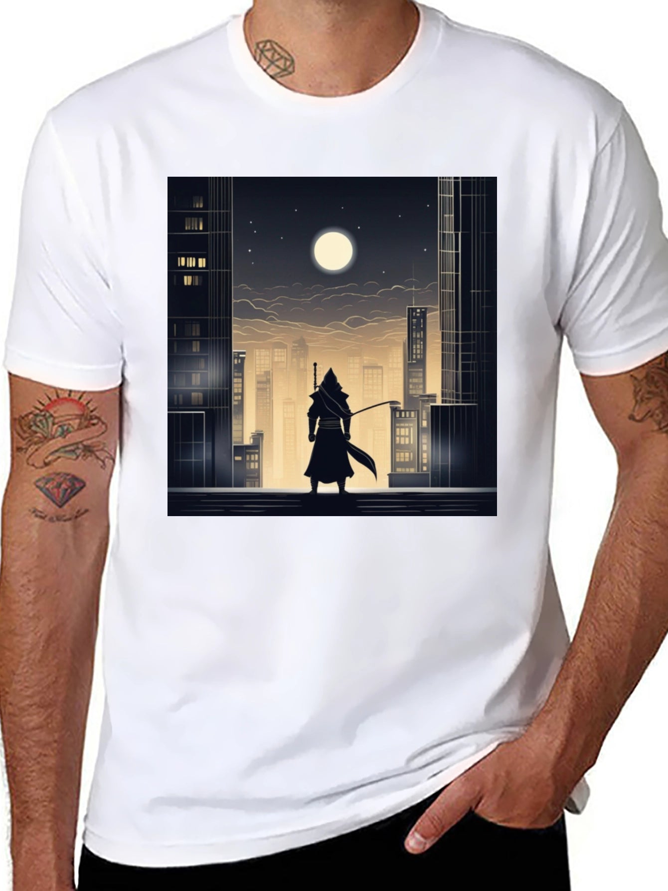 Urban Ninja Graphic Tee - Black