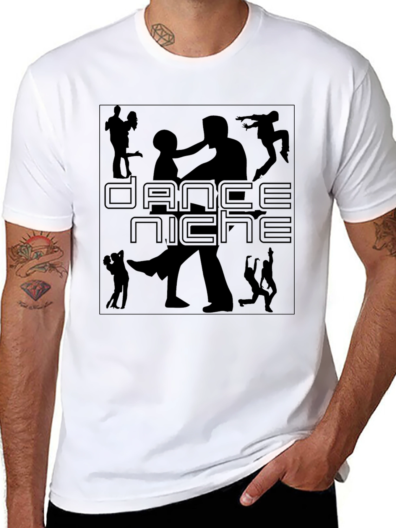 Dance Niche Graphic T-Shirt - Black