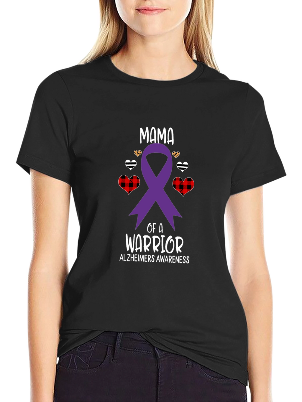 Alzheimers Awareness Warrior Mama T-Shirt