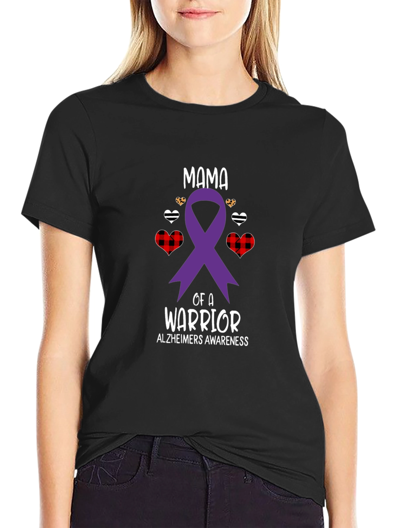 Alzheimers Awareness Warrior Mama T-Shirt