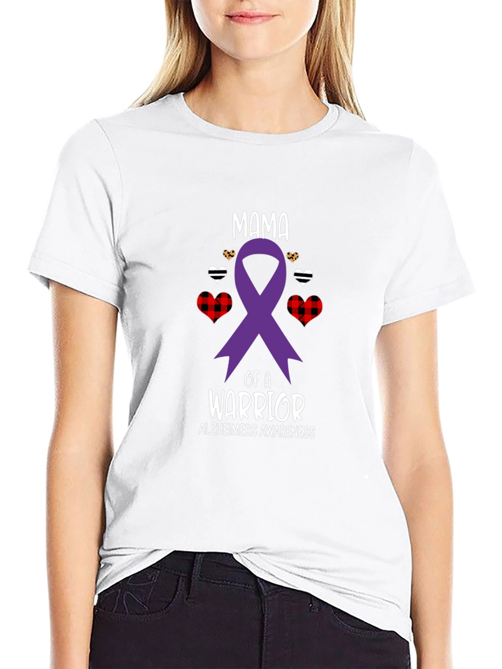 Alzheimers Awareness Warrior Mama T-Shirt