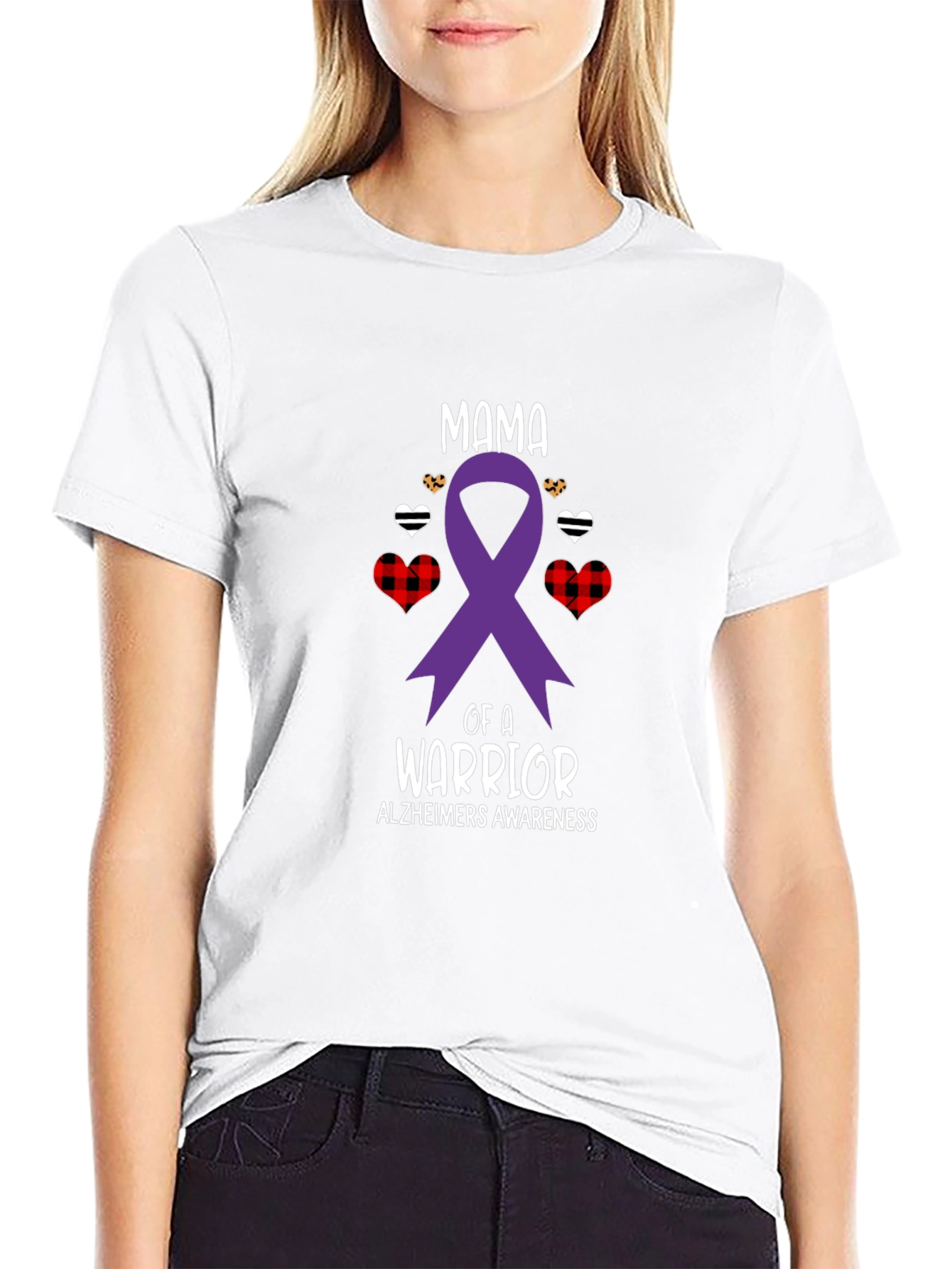 Alzheimers Awareness Warrior Mama T-Shirt