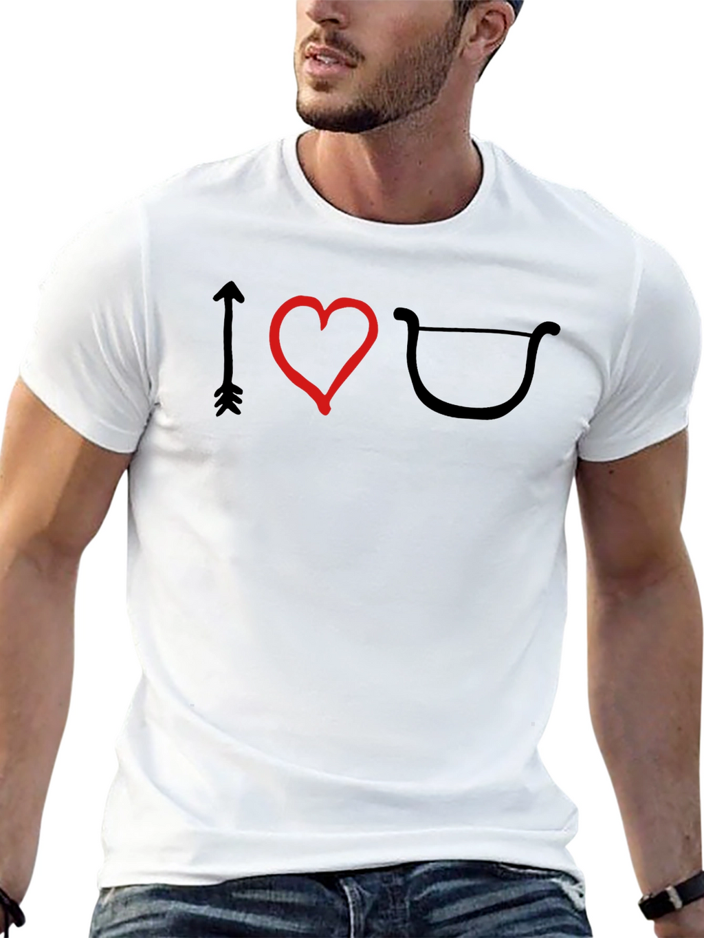 I Heart Archery T-Shirt - Black
