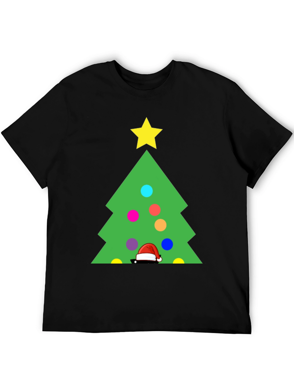 Festive Christmas Tree Graphic T-Shirt