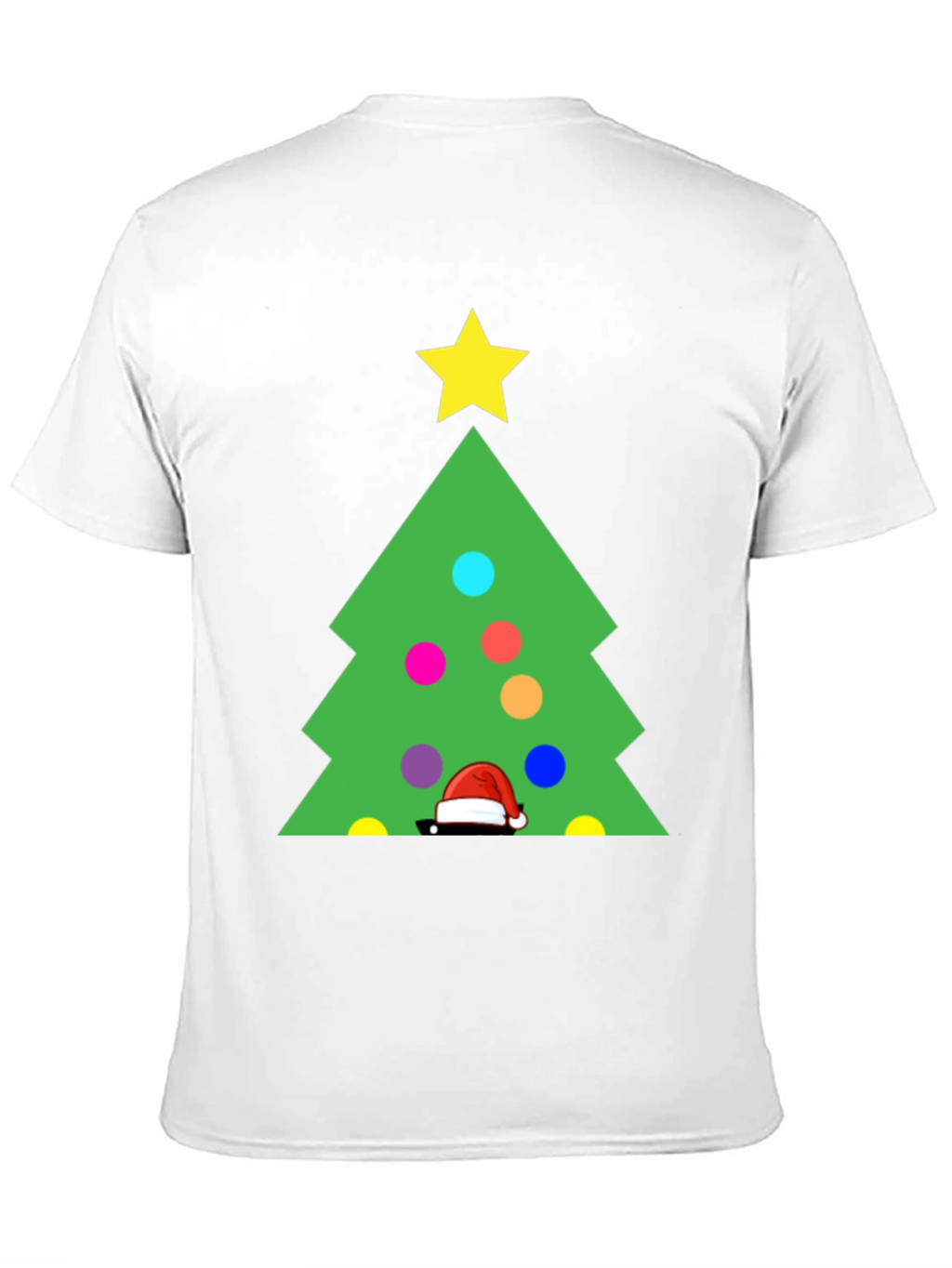 Festive Christmas Tree Graphic T-Shirt