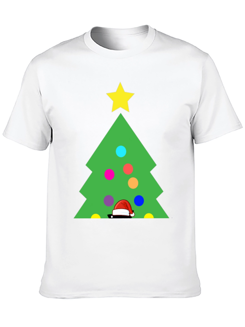 Festive Christmas Tree Graphic T-Shirt