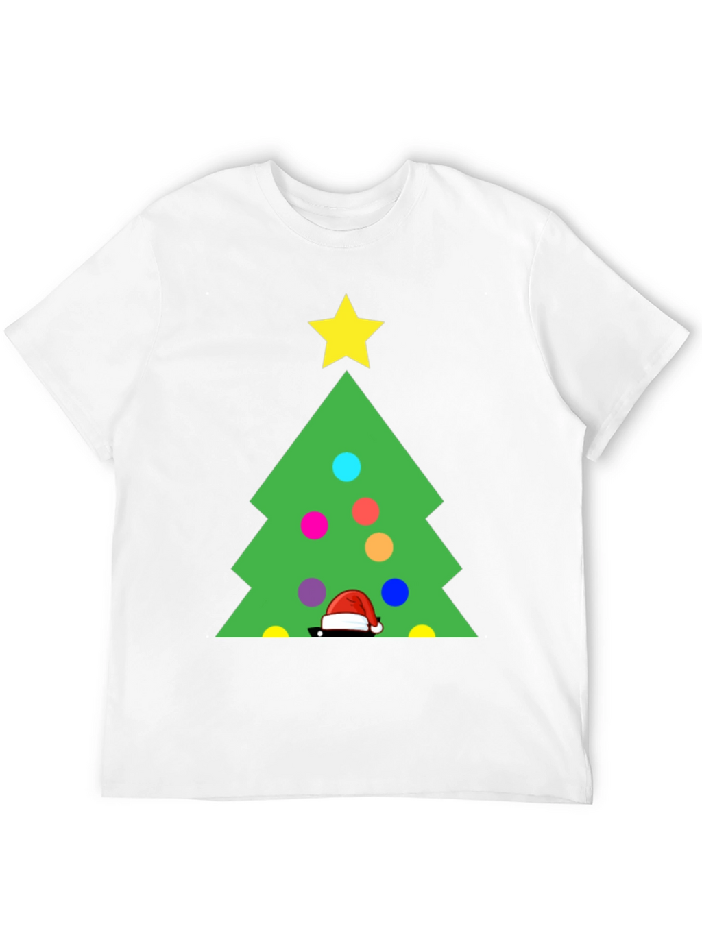 Festive Christmas Tree Graphic T-Shirt
