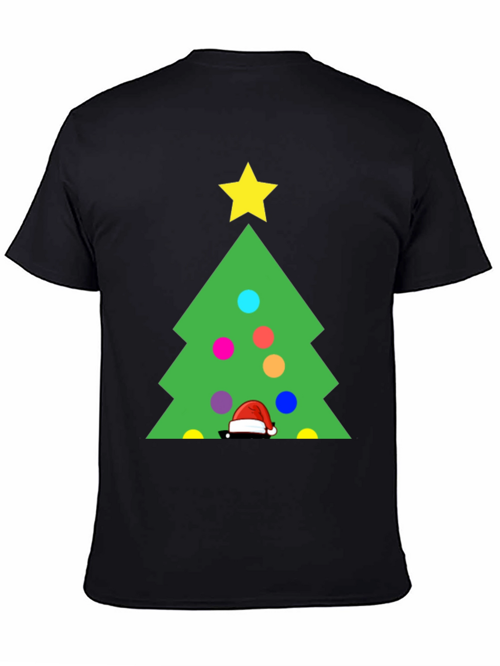 Festive Christmas Tree Graphic T-Shirt