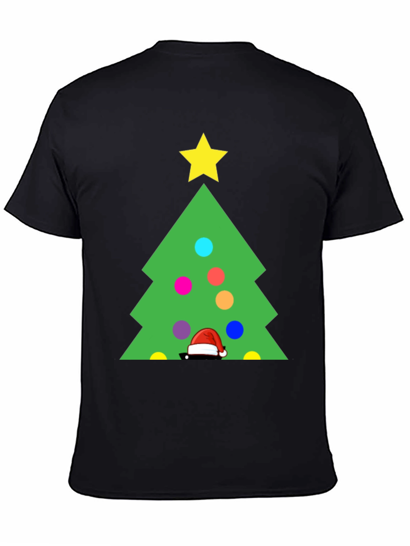 Festive Christmas Tree Graphic T-Shirt