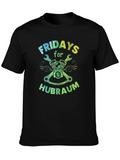 Fridays for Hubraum Mens Black T-Shirt