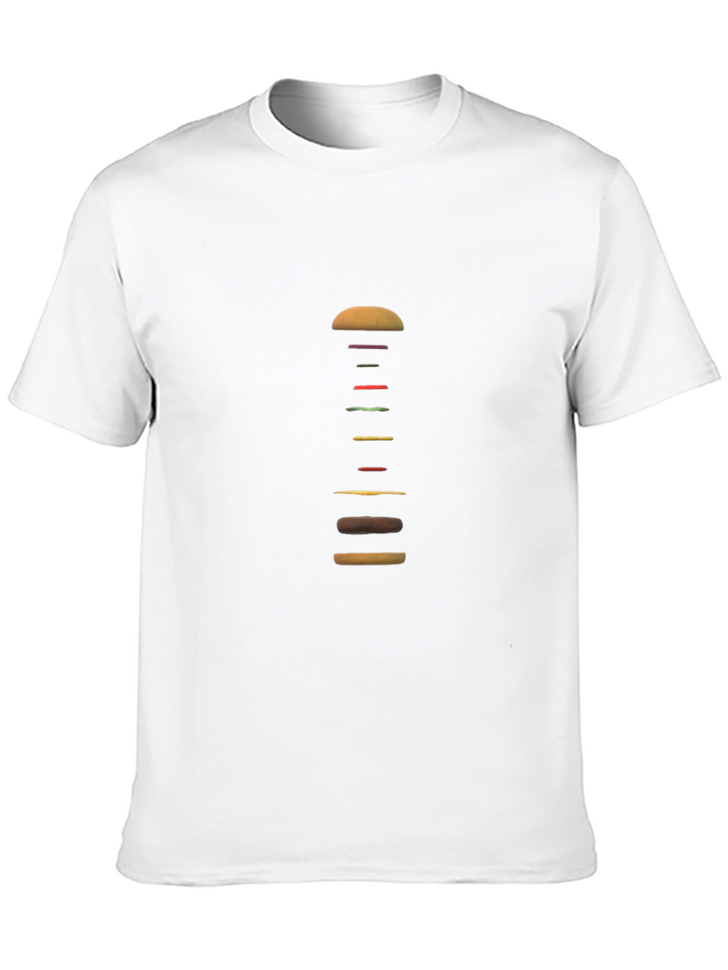 Deconstructed Burger Graphic Tee - Black