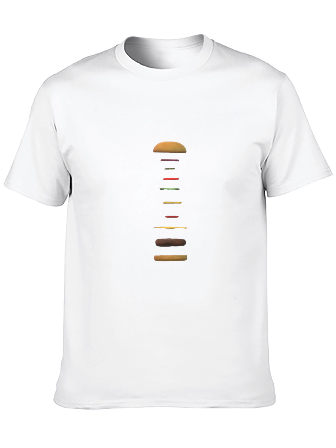 Deconstructed Burger Graphic Tee - Black