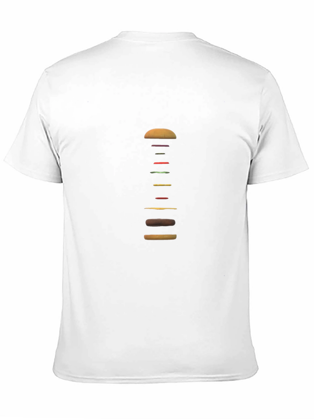 Deconstructed Burger Graphic Tee - Black