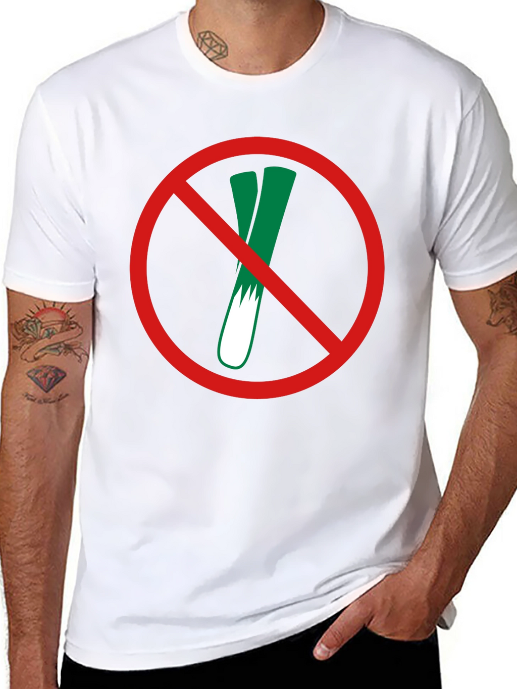 No Leeks T-Shirt - Forbidden Vegetable Tee
