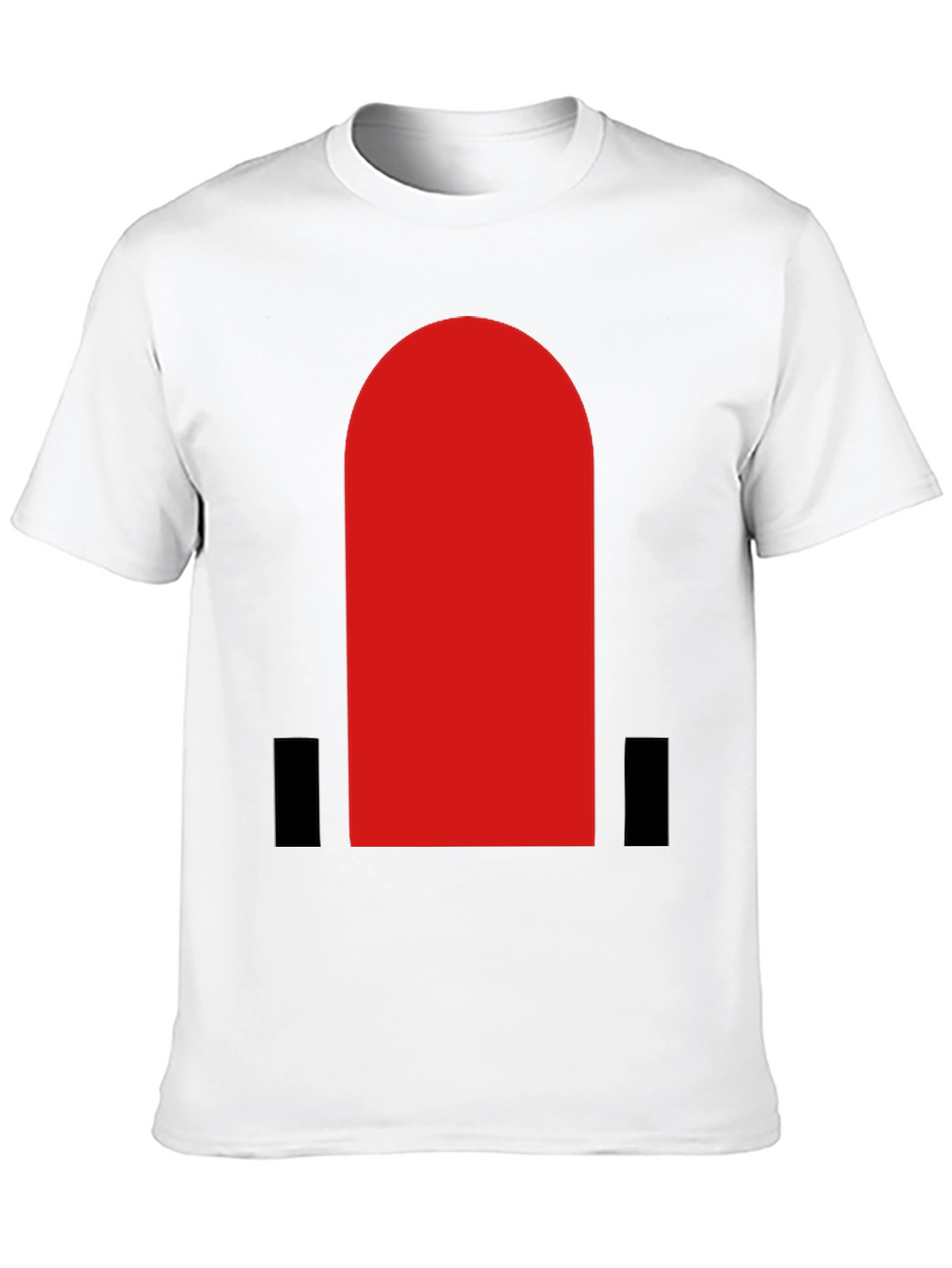 Bold Red Arch Graphic Black T-Shirt