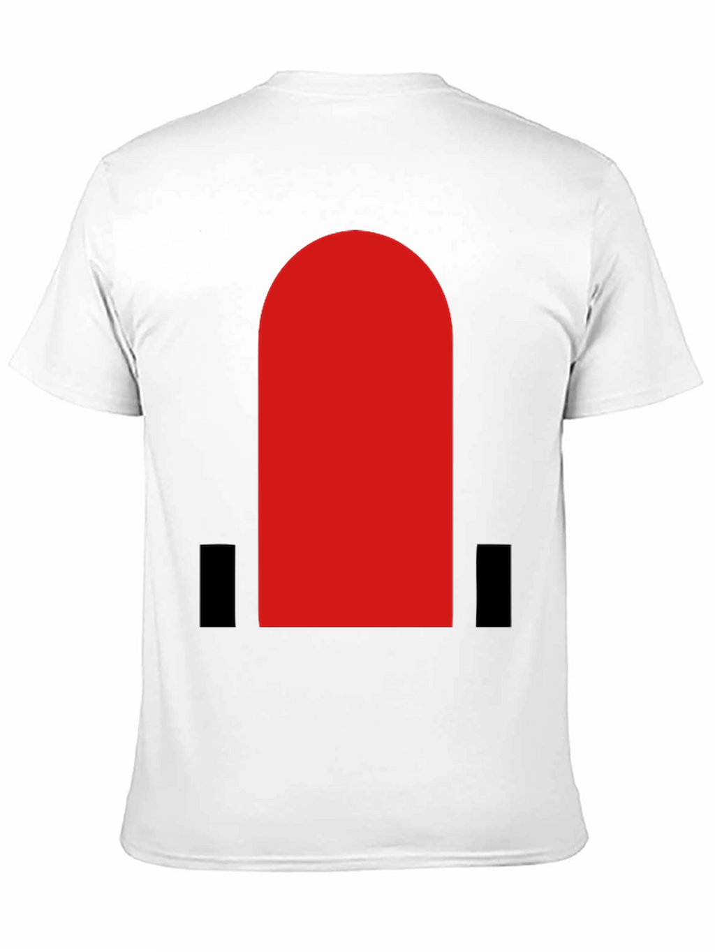 Bold Red Arch Graphic Black T-Shirt
