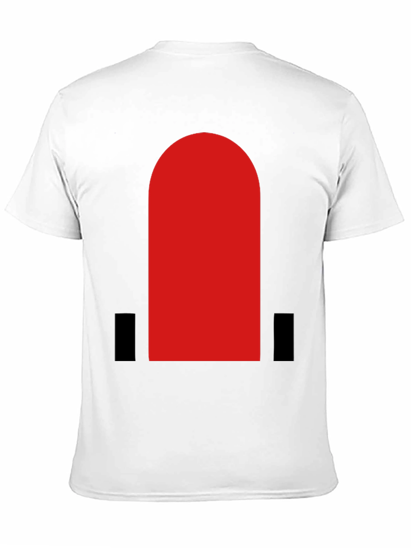 Bold Red Arch Graphic Black T-Shirt